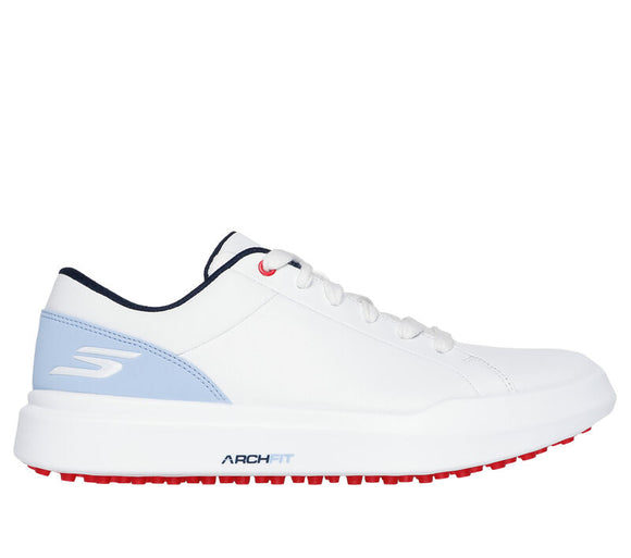 Skechers Women's Drive 6 Golf Shoe- White/Light Blue