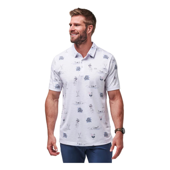 Travis Mathew Men's Island Paradise Polo- White