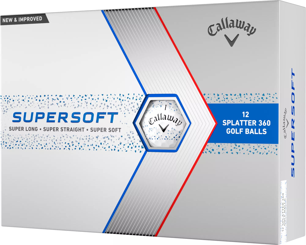 Callaway Supersoft 360 Splatter Golf Balls- Dozen