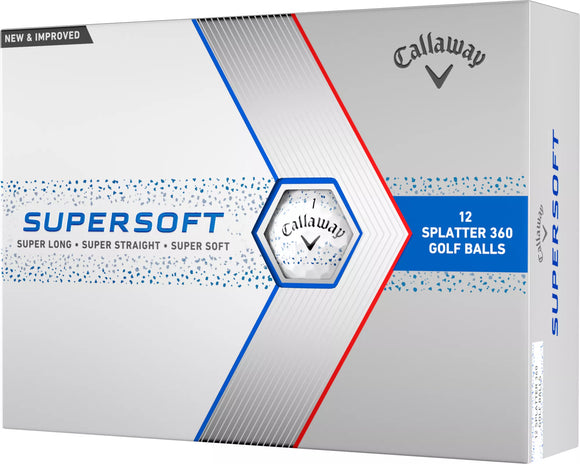 Callaway Supersoft 360 Splatter Golf Balls- Dozen