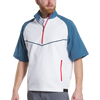 FootJoy 2025 Men's Zephyr Short Sleeve Windshirt-White/Deinm