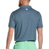FootJoy Men's Bracket Print Lisle Polo- Navy
