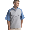 FootJoy Men's Zephyr Short Sleeve Windshirt-Coastal Blue/ Grey