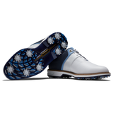 FootJoy 2024 Men's Premiere Packard Series Golf Shoes- White/Blue/Navy