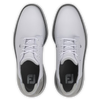 FootJoy Men's Traditions Blucher Golf Shoe- White/Grey/Black