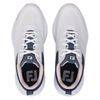 FootJoy Women's Qualifier Golf Shoes- White/Navy/Pink