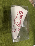 Ping Japana Mr. Ping Man Blade Putter Cover- White/Navy- New