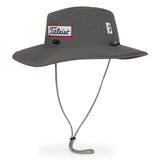 Titleist Tour Aussie Bucket Hat- Charocal/White