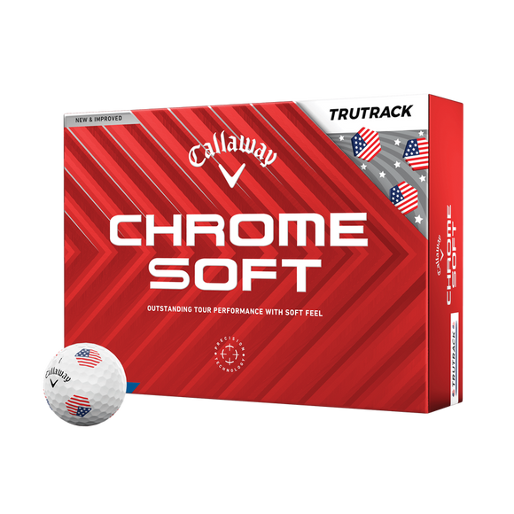 Callaway 2024 Chrome Soft USA TruTrack Golf Ball- Dozen