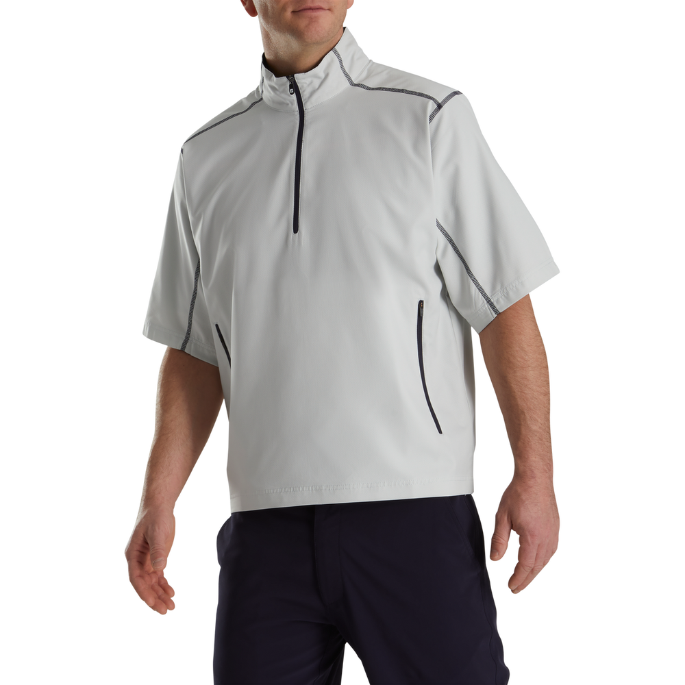 FootJoy Men's Short Sleeve Windshirt- Stone