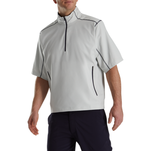 FootJoy Men's Short Sleeve Windshirt- Stone