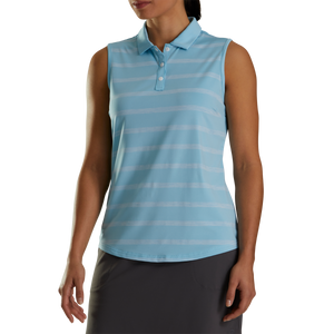 FootJoy Women's Sleeveless Spacedye Stripe Polo