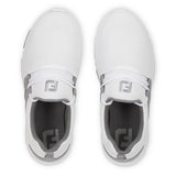 FootJoy Junior Girls Leisure Golf Shoes- White/Grey