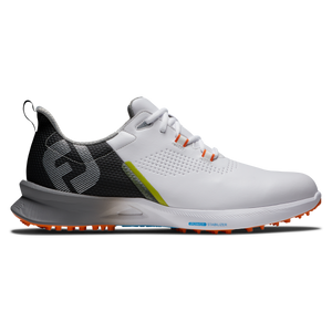 FootJoy Men's Fuel Golf Shoes- White/Black/Orange