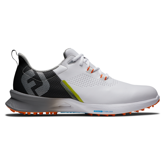 FootJoy Men's Fuel Golf Shoes- White/Black/Orange