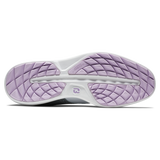 FootJoy Women's Traditions Golf Shoes- White/Silver/Purple