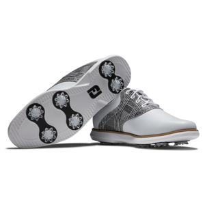 FootJoy Women's Traditions- White/Grey Golf Shoes