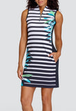 Tail Ladies Drea Island Stripe Sleeveless Dress- 36.5"